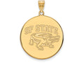 Logoart Sterling Silver Gp San Francisco State University Extra Large  Disc Pendant