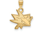 Sterling Silver Gp Nhl Logoart San Jose Sharks Small Pendant