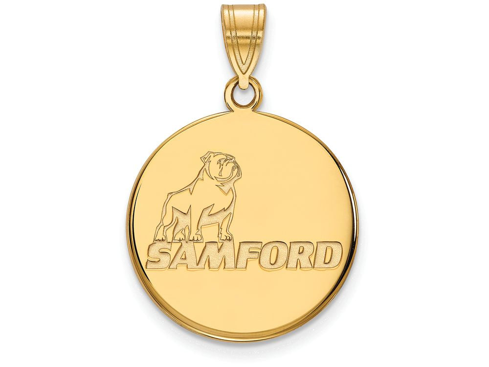 Logoart Sterling Silver Gp Samford University Large Pendant