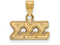 Logoart Sterling Silver Gp Sigma Sigma Sigma Small Pendant