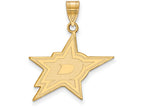 Sterling Silver Gp Nhl Logoart Dallas Stars Large Pendant