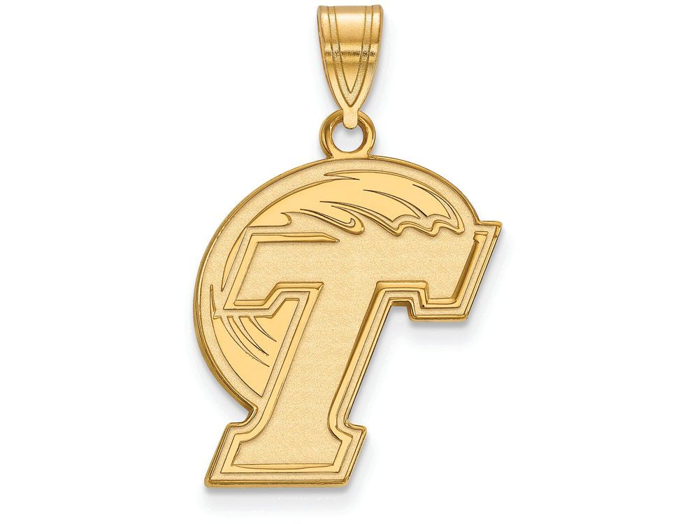 Logoart Sterling Silver Gp Tulane University Large Pendant