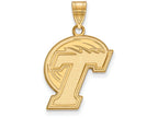 Logoart Sterling Silver Gp Tulane University Large Pendant