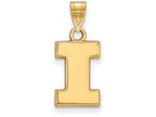 Logoart Sterling Silver Gp University Of Illinois Small Pendant