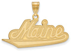 Logoart Sterling Silver Gp University Of Maine Large Pendant