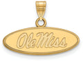 Logoart Sterling Silver Gp University Of Mississippi Small Pendant
