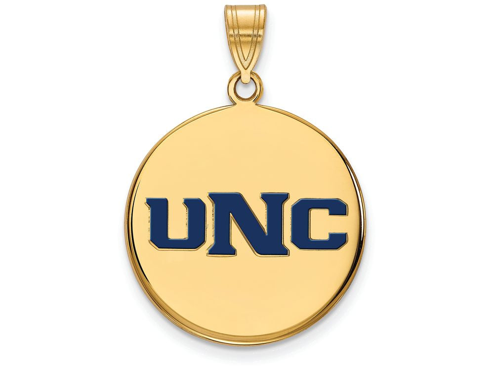 Logoart Sterling Silver Gp U Of Northern Colorado Large Enamel Disc Pendant