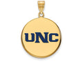 Logoart Sterling Silver Gp U Of Northern Colorado Large Enamel Disc Pendant