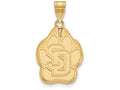 Logoart Sterling Silver Gp University Of South Dakota Large Pendant
