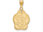 Logoart Sterling Silver Gp University Of South Dakota Large Pendant