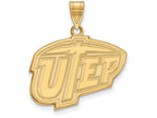 Logoart Sterling Silver Gp The University Of Texas At El Paso Large Pendant