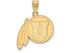 Logoart Sterling Silver Gp University Of Utah Large Pendant