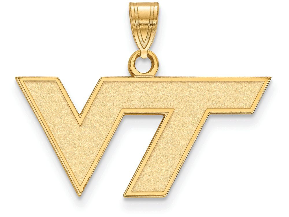 Logoart Sterling Silver Gp Virginia Tech Small Pendant