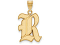 Logoart Sterling Silver Gp Rice University Large Pendant