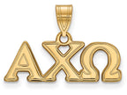 Logoart Sterling Silver Gp Alpha Chi Omega Medium Pendant