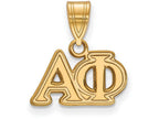 Logoart Sterling Silver Gp Alpha Phi Medium Pendant