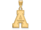 Logoart Sterling Silver Gp Appalachian State University Medium Pendant