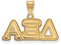 Logoart Sterling Silver Gp Alpha Xi Delta Medium Pendant
