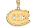 Sterling Silver Gp Nhl Logoart Montreal Canadiens Medium Pendant