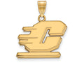 Logoart Sterling Silver Gp Central Michigan University Medium Pendant