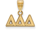 Logoart Sterling Silver Gp Delta Delta Delta Medium Pendant