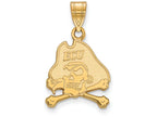 Logoart Sterling Silver Gp East Carolina University Medium Pendant