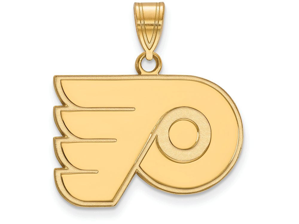 Sterling Silver Gp Nhl Logoart Philadelphia Flyers Medium Pendant