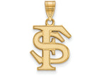 Logoart Sterling Silver Gp Florida State University Medium Pendant