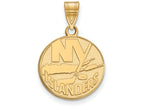 Sterling Silver Gp Nhl Logoart New York Islanders Medium Pendant