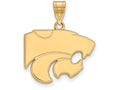Logoart Sterling Silver Gp Kansas State University Medium Pendant