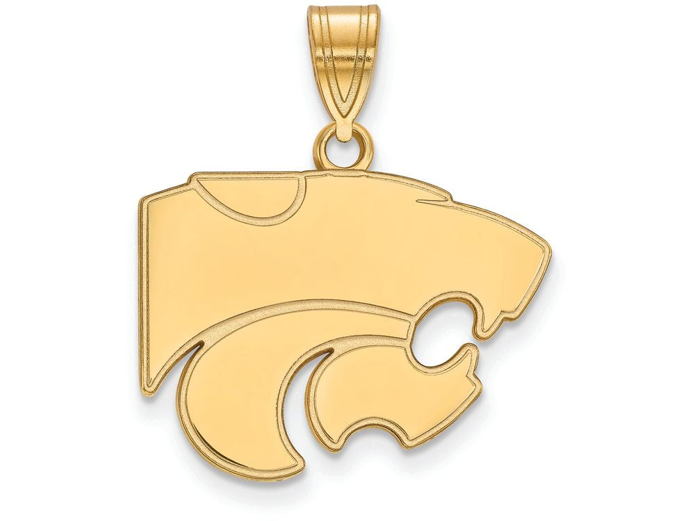 Logoart Sterling Silver Gp Kansas State University Medium Pendant