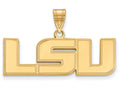 Logoart Sterling Silver Gp Louisiana State University Medium Pendant