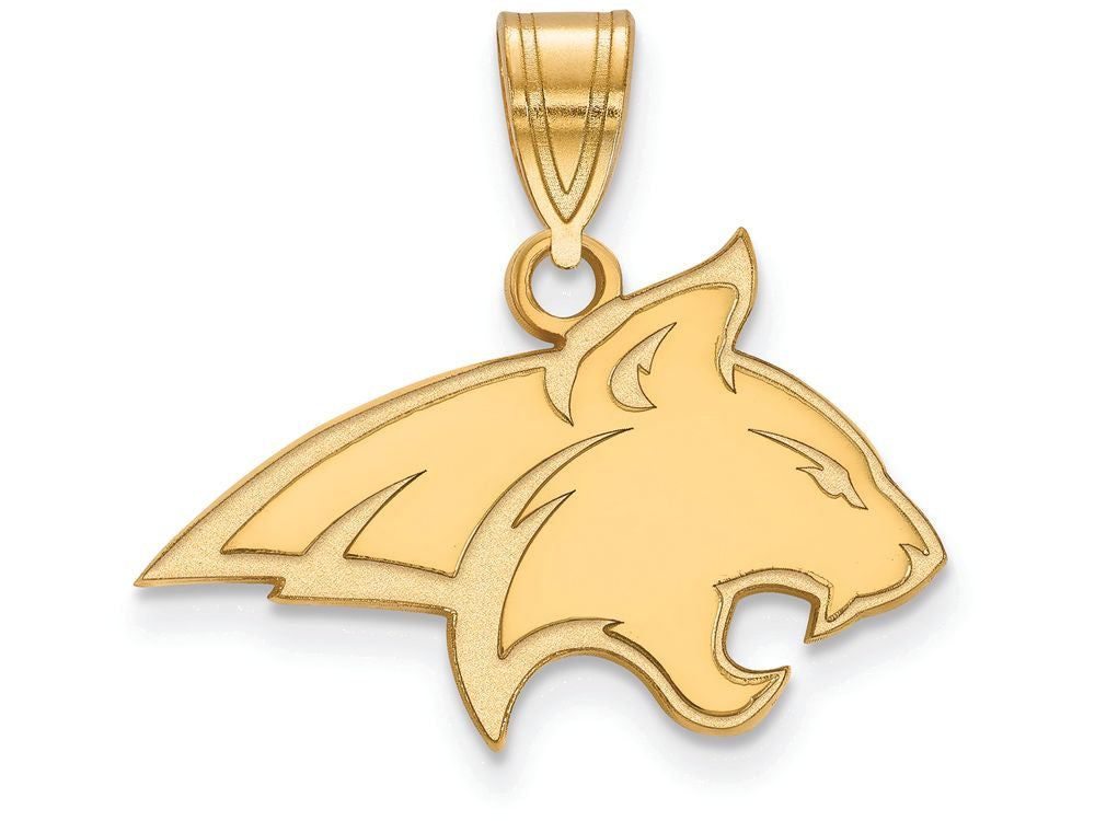 Logoart Sterling Silver Gp Montana State University Medium Pendant