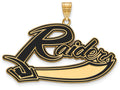 Logoart Sterling Silver Gp Mt Union College Extra Large  Enamel Pendant