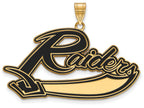 Logoart Sterling Silver Gp Mt Union College Extra Large  Enamel Pendant