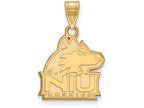 Logoart Sterling Silver Gp Northern Illinois University Medium Pendant