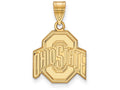 Logoart Sterling Silver Gp Ohio State University Medium Pendant