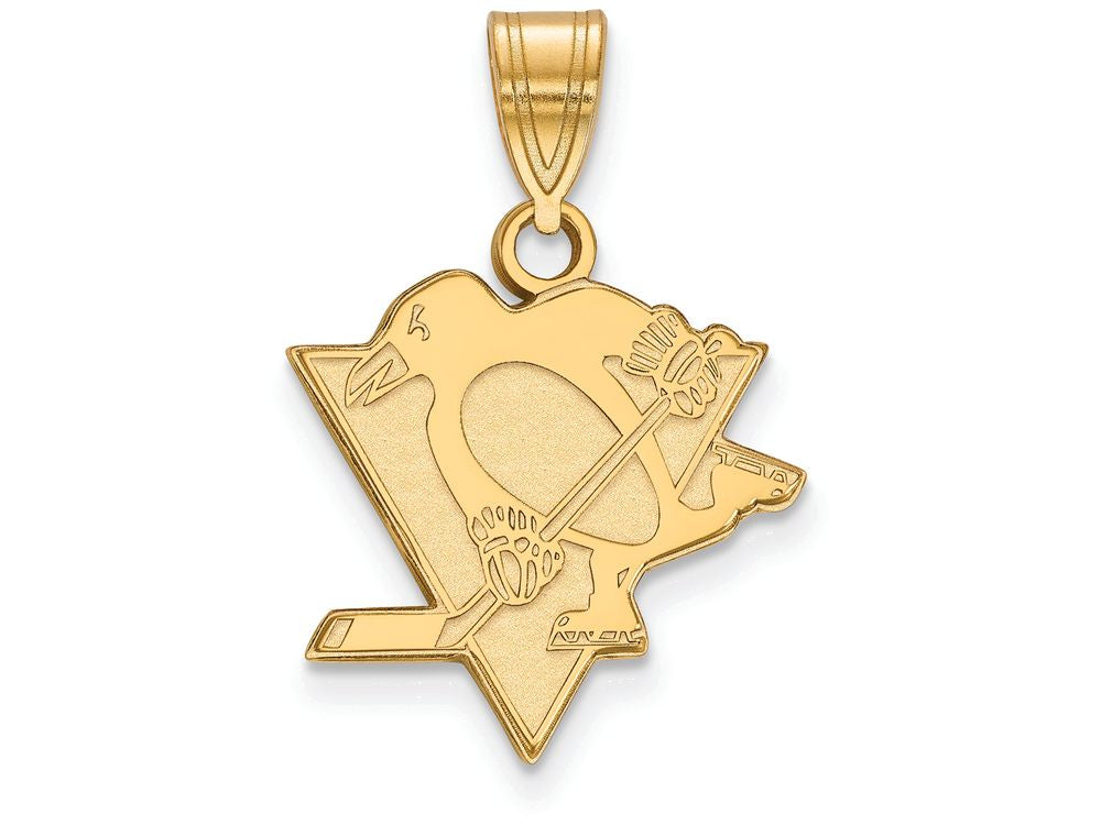 Sterling Silver Gp Nhl Logoart Pittsburgh Penguins Medium Pendant