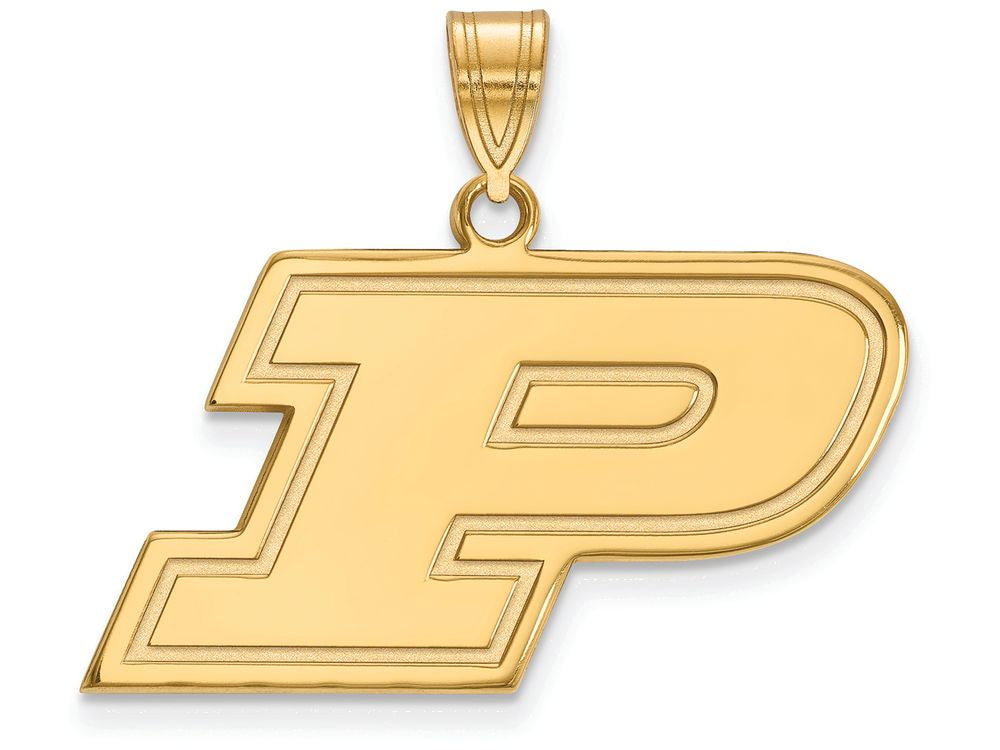 Logoart Sterling Silver Gp Purdue Medium Pendant