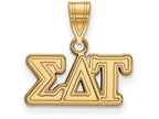 Logoart Sterling Silver Gp Sigma Delta Tau Medium Pendant
