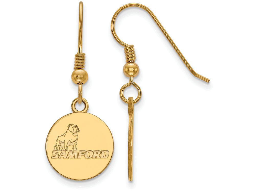 Logoart Sterling Silver Gp Samford University Small Dangle Earrings
