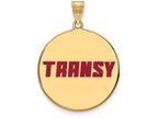 Logoart Sterling Silver Gp Transylvania U Extra Large  Enamel Disc Pendant