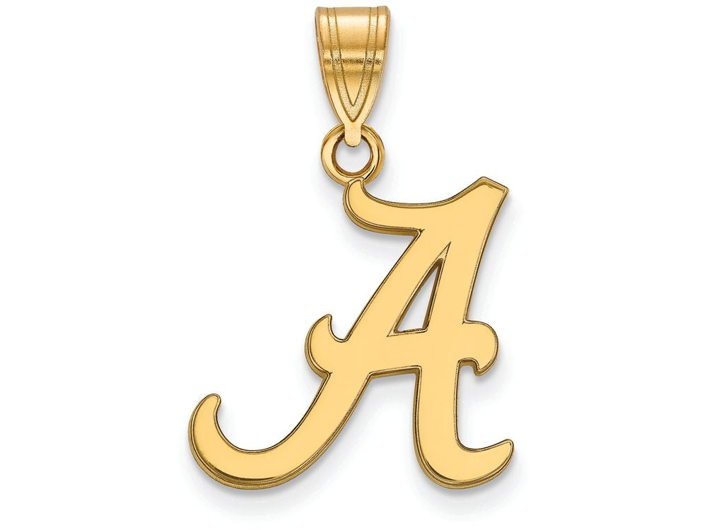 Logoart Sterling Silver Gp University Of Alabama Medium Pendant