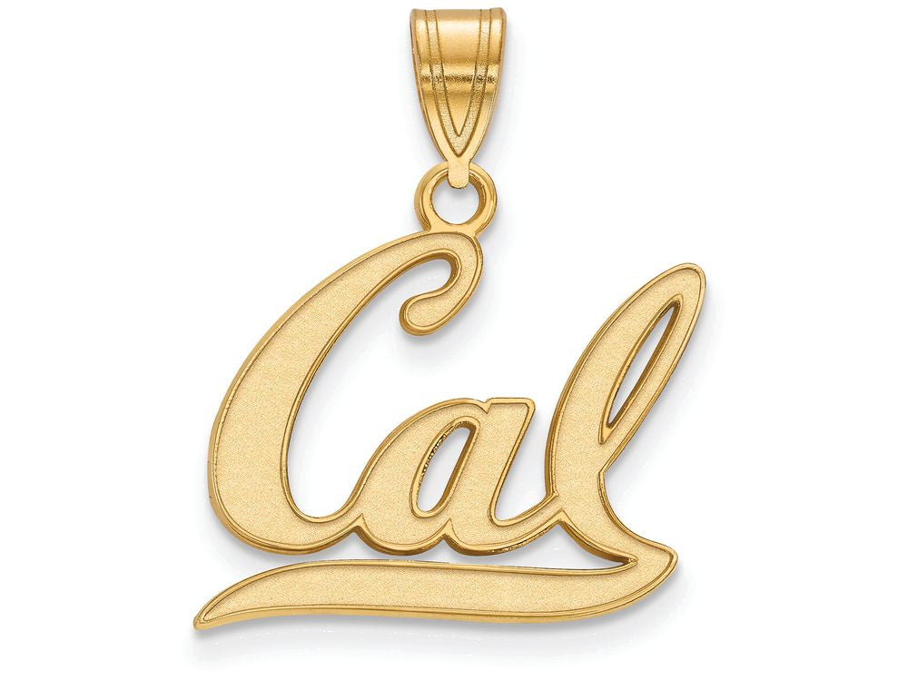 Logoart Sterling Silver Gp University Of California Berkeley Medium Pendant