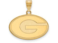 Logoart Sterling Silver Gp University Of Georgia Medium Pendant