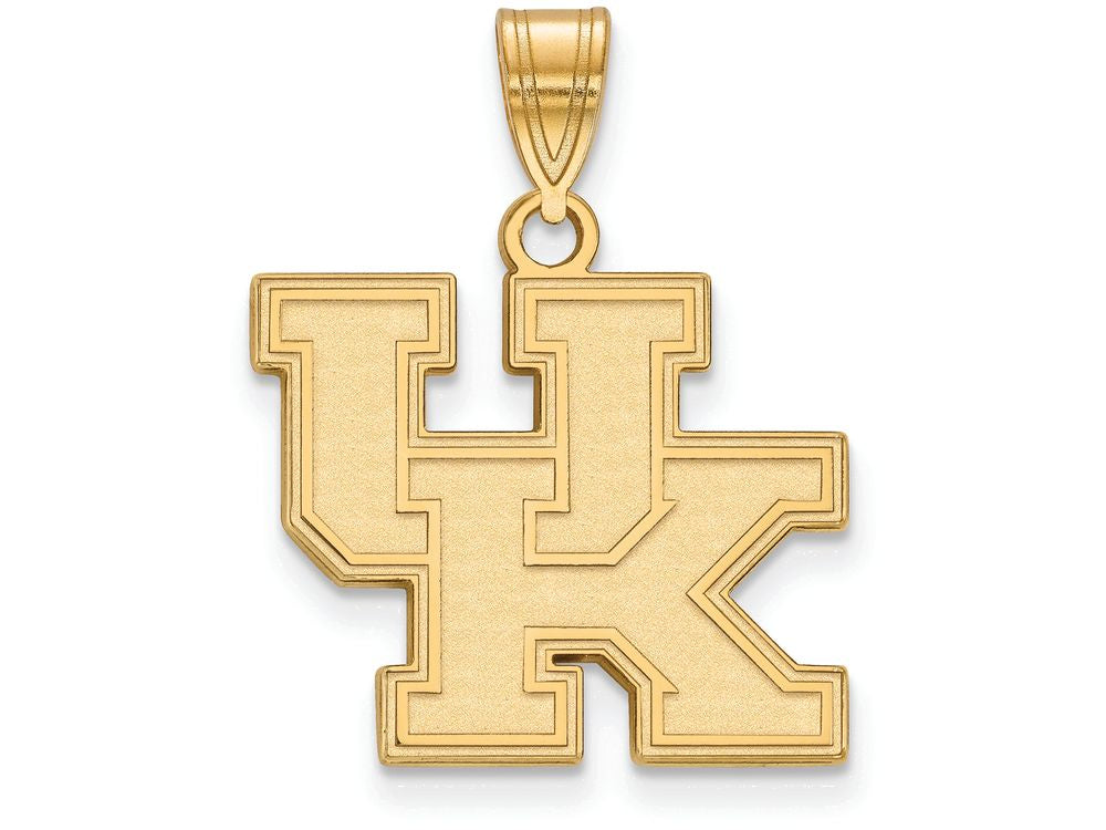 Logoart Sterling Silver Gp University Of Kentucky Medium Pendant