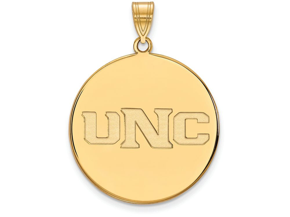 Logoart Sterling Silver Gp University Of Northern Colorado Extra Large  Disc Pendant