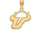 Logoart Sterling Silver Gp University Of South Florida Medium Pendant