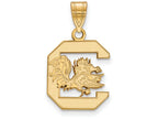 Logoart Sterling Silver Gp University Of South Carolina Medium Pendant