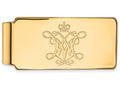 Logoart Sterling Silver Gp William And Mary Money Clip